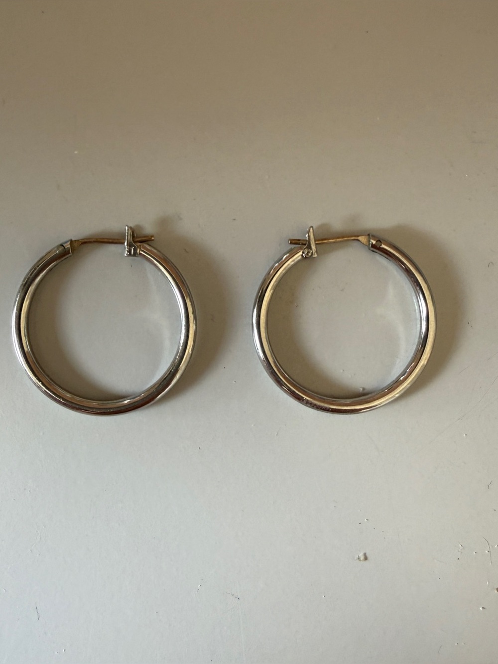 Sterling silver hoop earrings